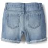 Denim Midi Shorts(Destructed Peony Wash)
