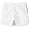 Denim Midi Shorts(Straight Leg White)