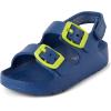 The Children’s Place Baby Boys and Toddler Everyday Double Buckle Slide Sandals with Backstrap(Blue)