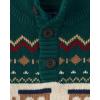 The Children’s Place Baby Boys’ and Toddler Long Sleeve Mock Neck Pullover Sweater(Balt Green Train)