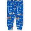 The Children’s Place Baby Boys’ and Toddler Long Sleeve Top and Pants Snug Fit 100% Cotton 4 Piece Pajama Set(Drawn Trucks)