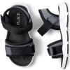 The Children’s Place Baby Boys and Toddler Sporty Sandal with Adjustable Straps(Black/Grey)