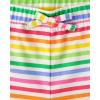 The Children’s Place Baby Girls’ and Toddler Assorted Knit Shorts(Fruit Stripe 3-pack)