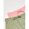 The Children’s Place Baby Girls’ and Toddler Assorted Knit Shorts(Rose/Olive)