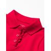 The Children’s Place Baby Girls’ and Toddler Long Sleeve Ruffle Pique Polo(Ruby Single)