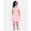 The Children’s Place Baby Girls’ and Toddler Short Sleeve Casual Dresses(Pink Gingham Puff Sleeve)