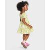 The Children’s Place Baby Girls’ and Toddler Short Sleeve Casual Dresses(Smocked Yellow Floral)