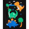 The Children’s Place Baby and Toddler Dinos,Animals,Cars Short Sleeve Graphic T-Shirts,2 Pack(Dino/Dino Blocks)