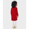 The Children’s Place Baby and Toddler Girls’ Long Sleeve Sweater Dress(Classic Red Reindeer)