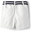 The Children’s Place Baby-Boys and Toddler Belted Chino Shorts(Simply White)