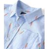 The Children’s Place Baby-Boys and Toddler Poplin Long Sleeve Button Down Shirt(Blue Carrot Print)