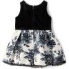 The Children’s Place Baby-Girls and Toddler Dressy Dress, Short Sleeve(Black White Floral)