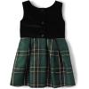 The Children’s Place Baby-Girls and Toddler Dressy Dress, Short Sleeve(Forest Green)