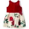 The Children’s Place Baby-Girls and Toddler Dressy Dress, Short Sleeve(Red White Floral)