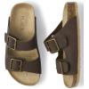 The Children’s Place Boy’s Casual Slip on Double Buckle Slide Sandals(Brown)