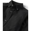 The Children’s Place Boys Long Sleeve Oxford Button Down Shirt(Black)
