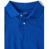 The Children’s Place Boys Uniform Long Sleeve Pique Polo(Black/Renew Blue 2-pack)