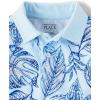 The Children’s Place Boys’ Uniform Performance Polo(Clear Sky)