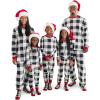 The Children’s Place Family Matching, Plaid Waffle 2 Piece Pajama Sets(Black/White Check)