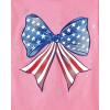 The Children’s Place Girls All Holidays,Birthdays Short Sleeve Graphic T-Shirts,2 Pack(American Flag/American Flag Face)