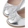 The Children’s Place Girl’s Baby Toddler Closed Toe Ballet Flats(Silver)