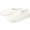 The Children’s Place Girl’s Casual Slip on Platform Shoes(Perforated White)