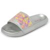 The Children’s Place Girls Everday Slip on Slide Sandals(Glitter Waves)