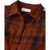 The Children’s Place Girls Long Sleeve Plaid Twill Tie Front Button Down Shirt(Hot Spice)