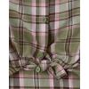 The Children’s Place Girls Long Sleeve Plaid Twill Tie Front Button Down Shirt(Mint Green Plaid)