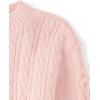 The Children’s Place Girls Long Sleeve Pullover Cable Knit Sweater(Primrose Ribbon)