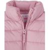 The Children’s Place Girls’ Medium Weight Wind-Resistant, Water-Resistant Puffer Jacket(Rose Quartz)