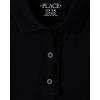 The Children’s Place Girls Pique Polo Dress(Black)