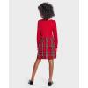 The Children’s Place Girls Printed Skater Dress, Long Sleeve(Classic Red Plaid)