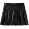 The Children’s Place Girls’ Pull on Dressy Skirts(Black Faux Leather)