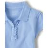 The Children’s Place Girls Short Sleeve Ruffle Pique Polo(Daybreak)