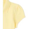 The Children’s Place Girls Short Sleeve Ruffle Pique Polo(Pale Sun Single)