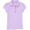 The Children’s Place Girls Short Sleeve Ruffle Pique Polo(Purple Prose)