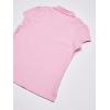 The Children’s Place Girls Short Sleeve Ruffle Pique Polo(Sparkle Pink Single)