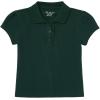 The Children’s Place Girls Short Sleeve Ruffle Pique Polo(Spruce Green Single)