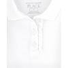 The Children’s Place Girls’ Toddler Mulipack Short Sleeve Ruffle Pique Polos(White 2-pack)
