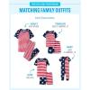 The Children’s Place Kids 100% Cotton Short Sleeve Top and Shorts,2 Piece Pajama Set(Stars and Stripes)
