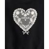 The Children’s Place baby-girls And Toddler Long Sleeve Active Shirt and Pant, 2 Piece Outfit(Black Heart)