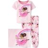 The Children’s Place baby-girls And Toddler Snug Fit 100% Cotton Short Sleeve Top and Pants 2 Piece Pajama Set(Rainbow Dancers)