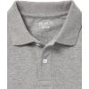 The Children’s Place boys Long Sleeve Pique Polo(Smoke Single)