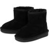 The Children’s Place girls Baby Girls and Toddler Classic Ankle Boots, Faux Fur Lined(Black)