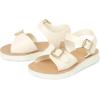 The Children’s Place girls Baby Girls and Toddler Platform Sandals With Adjustable Ankle Strap(White Flatform)