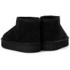 The Children’s Place girls Girls Mini Ankle Platform Boot, Faux-fur Lined(Black)
