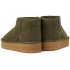 The Children’s Place girls Girls Mini Ankle Platform Boot, Faux-fur Lined(Olive)