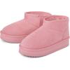 The Children’s Place girls Girls Mini Ankle Platform Boot, Faux-fur Lined(Pink)