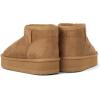 The Children’s Place girls Girls Mini Ankle Platform Boot, Faux-fur Lined(Tan)